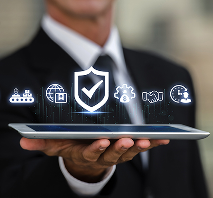 Cloud computing concept. Digital cloud solutions on PCB futuristic
